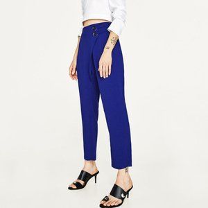 Zara Cobalt Blue Trouser Pants Size Small